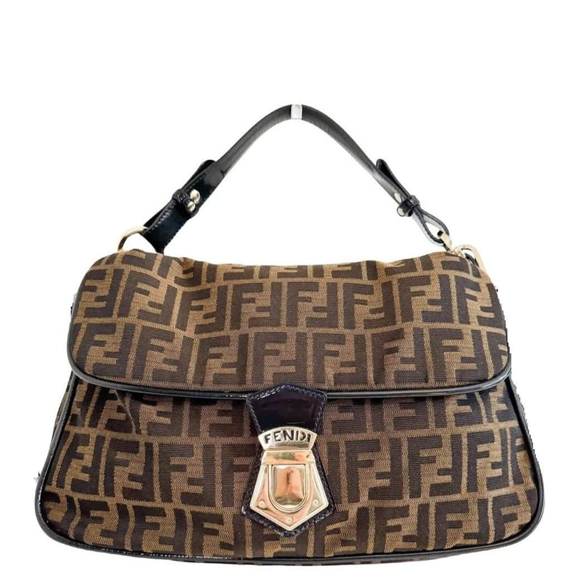 Fendi Chef Fly Zucca Shoulder Bag