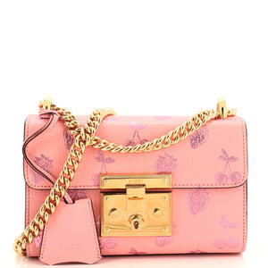 Gucci pink padlock bag sale