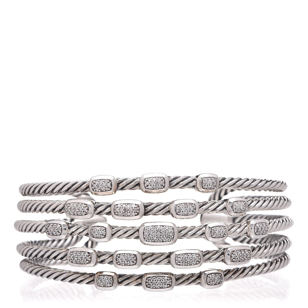 David Yurman Diamond Confetti Cuff Bracelet