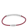 David Yurman Mens Leather Cable Bracelet