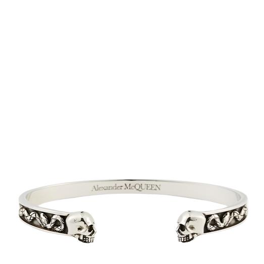 Alexander McQueen Skull & Snake Mens Cuff