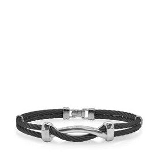 Alor Black Cable Mens Bracelet