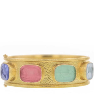 Elizabeth Locke Intaglio Bangle Bracelet