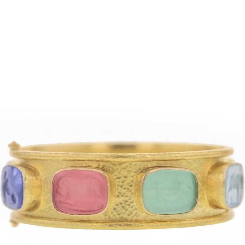 Elizabeth Locke Intaglio Bangle Bracelet