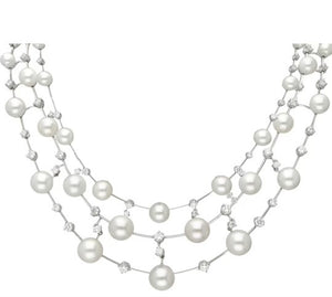 Stefan Hafner Diamond Air Pearl Necklace