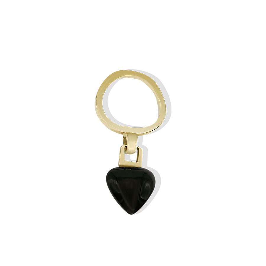 Yellow Gold Black Onyx Ring Pre-Loved