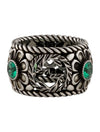 Gucci Green Crystal Interlocking Band