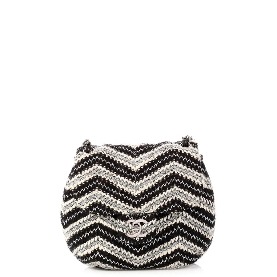 Chanel Tweed Matelasse Medium Flap Bag