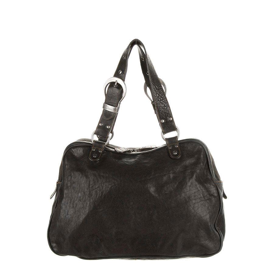 Christian Dior Leather Gaucho Saddle Bag