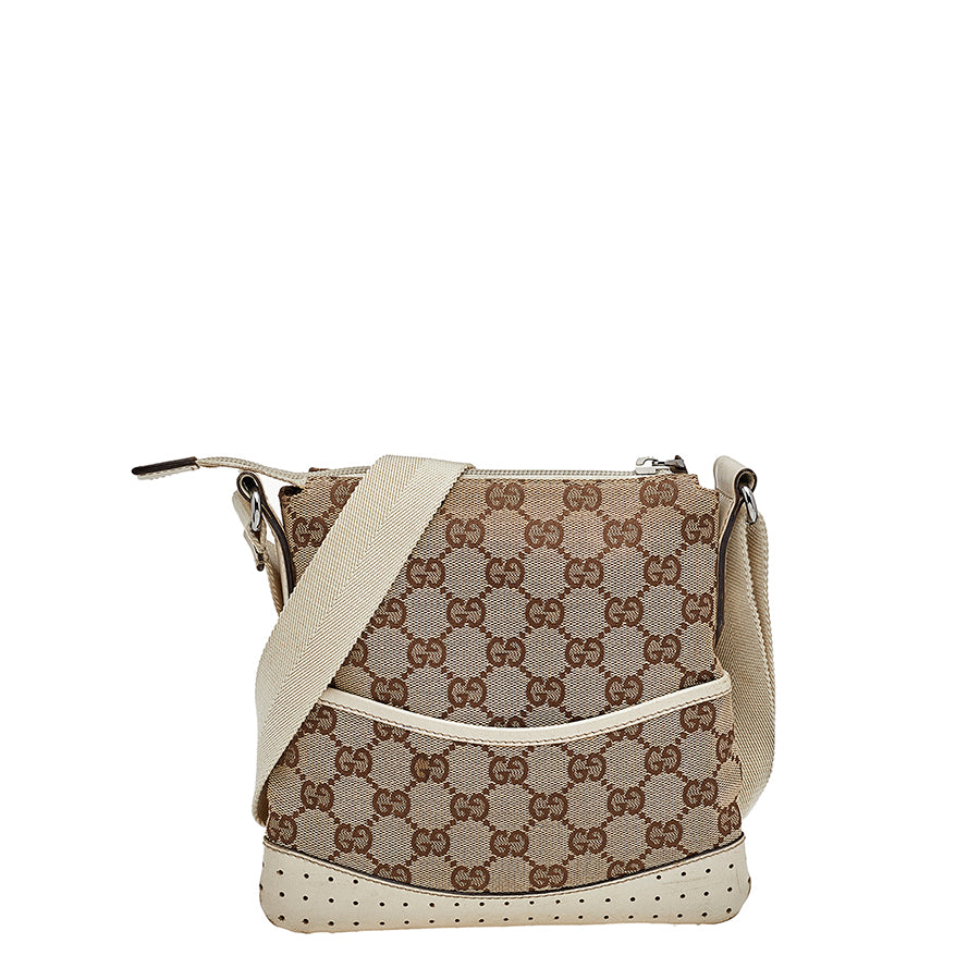 Gucci GG Perforated Messenger Bag