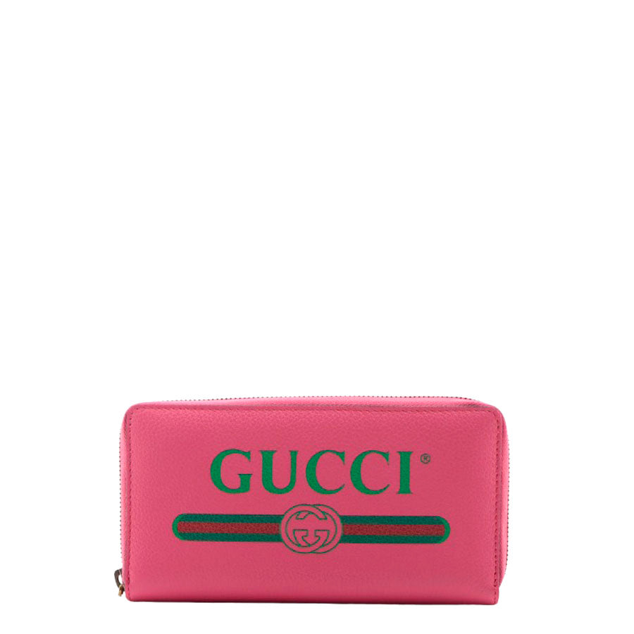 Gucci Interlocking G Logo Zip Around Wallet
