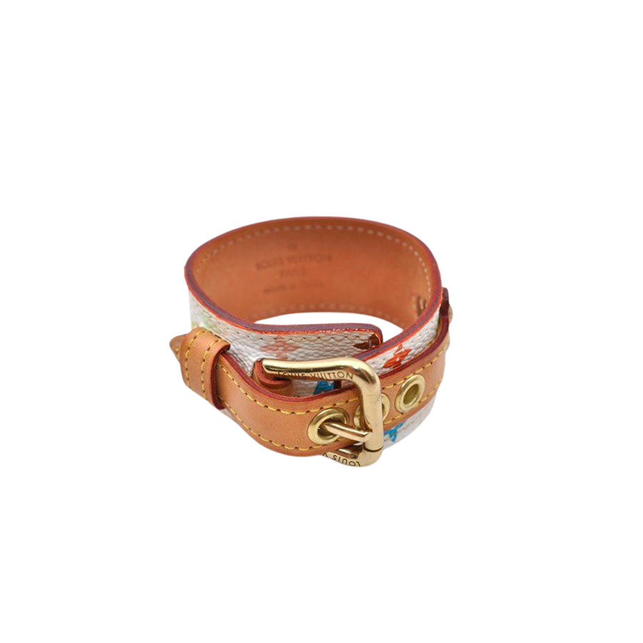 Louis Vuitton Monogrammed Leather Bracelet