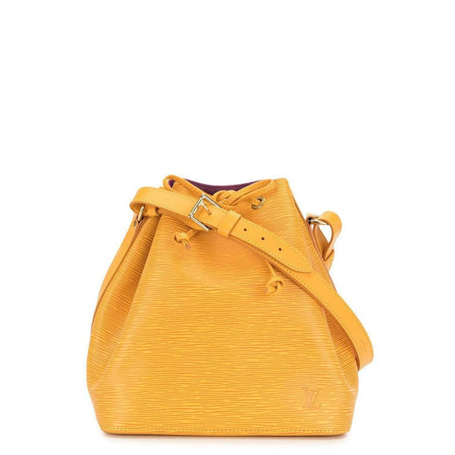 LOUIS VUITTON Orange Epi Leather Neo Noe Bucket Bag - The Purse Ladies