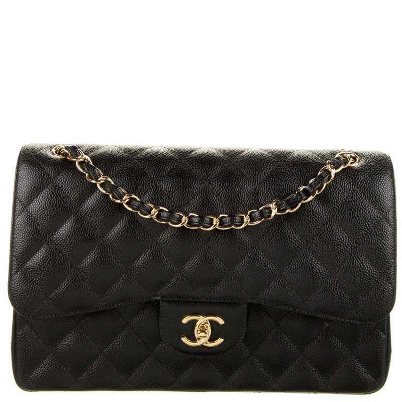 Chanel 2021 Classic Jumbo Caviar Double Flap Bag – Jacob James